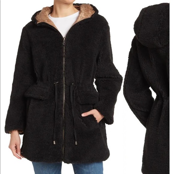 kate spade reversible faux fur quilted jacket